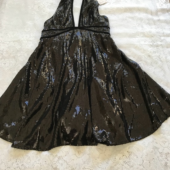 🔻sale Free people sequin halter backless dress - Picture 5 of 7